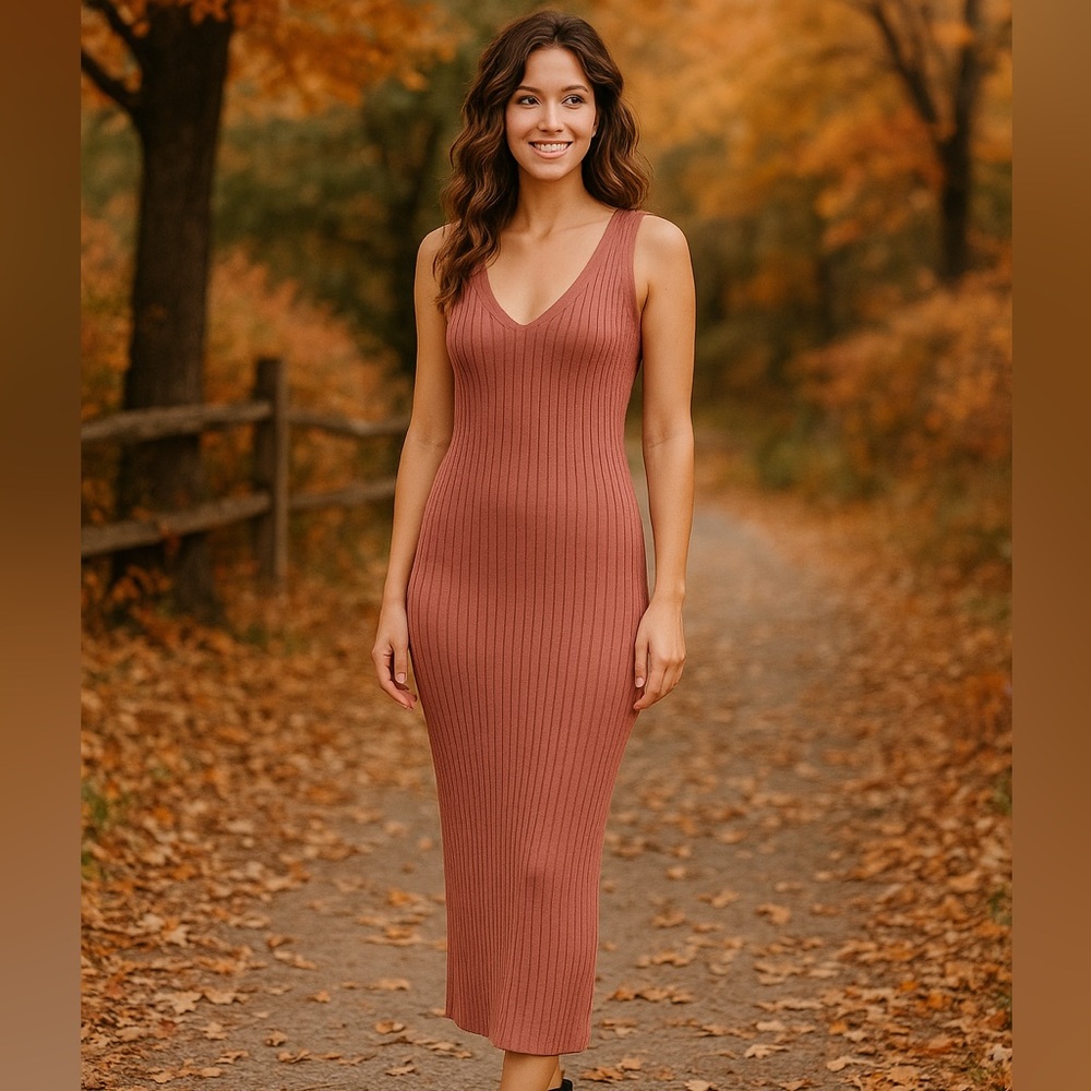NWOT | Sweet Lovely By Jen Ribbed Bodycon Dress
